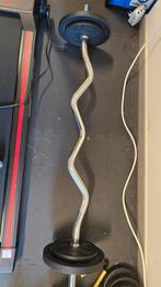 Curlstang met gewichten domyos, Ophalen