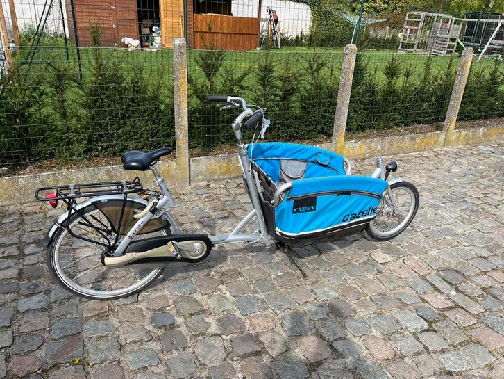 Gazelle Cabby / bakfiets, Fietsen en Brommers, Fietsaccessoires | Aanhangwagens en Karren, Zo goed als nieuw, Ophalen