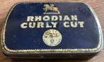 Ancienne boîte RHODIAN/CURLY CUT/tabac, Enlèvement ou Envoi, Utilisé, Emballage