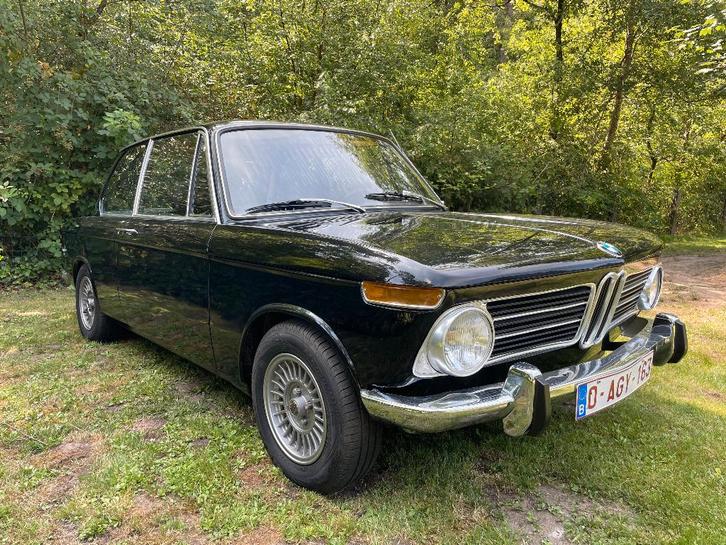 BMW 2002 1968, Autos, Oldtimers & Ancêtres, Particulier, BMW, Essence, Coupé, 3 portes, Boîte manuelle, Noir, Autres couleurs