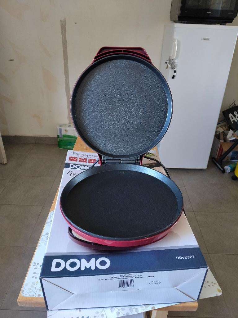 Multifunctionele pizza maker domo, Electroménager, Plaques de gril, Enlèvement, Comme neuf, Gril de table