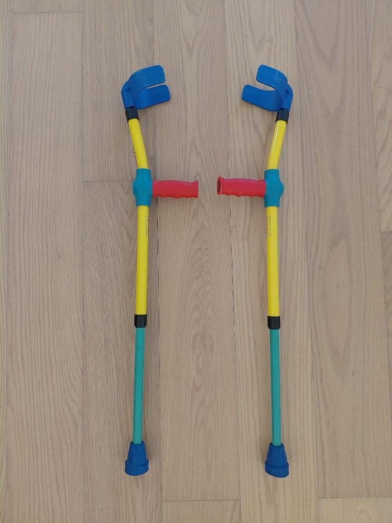 Thuasne HomeCare Geel-Blauw-Groen-Rood Kinderkruk, Diversen, Loopkrukken, Gebruikt, Ophalen