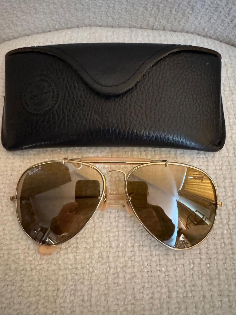 Vintage B&L Ray-Ban RB50 General Outdoorsman 62mm zonnebril, Gebruikt, Zonnebril, Overige kleuren, Ophalen of Verzenden