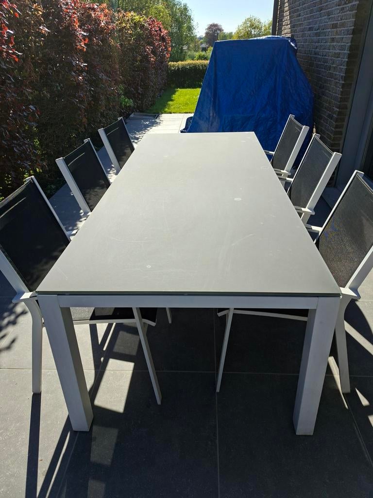 Tuintafel met 6 stoelen, Ophalen