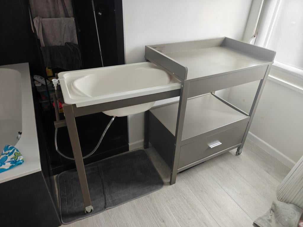 Table de soin Pericles + baignoire extensible 2 en 1, Enlèvement, Utilisé, Baignoire, Autres marques