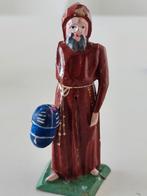 Grulich kerststalbeeld, monnik houtsnijwerk circa 1900, Antiek en Kunst, Ophalen of Verzenden