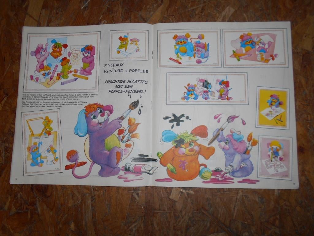 5 Pochettes Panini Popples 1987 Neuves Scellées Vintage