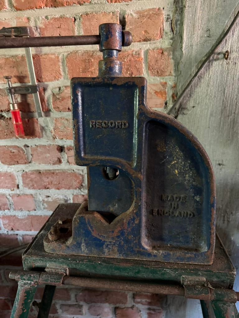 Record handpers met voet, Antiek en Kunst, Antiek | Gereedschap en Instrumenten, Ophalen