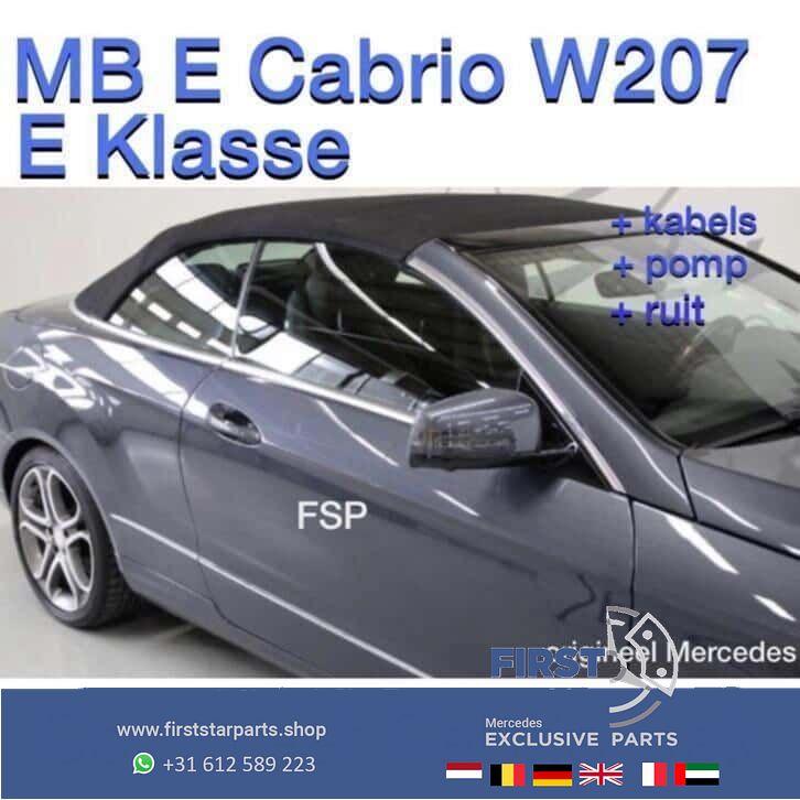 W207 Cabrio dak Mercedes E Klasse 2009-2016 Compleet dak AMG, Haillon arrière, Utilisé, -, -