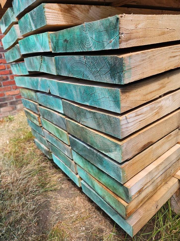 Droogplanken geschawt 55mm L =250 cmxb =28.32 cm, Tuin en Terras, Palen, Balken en Planken, Ophalen