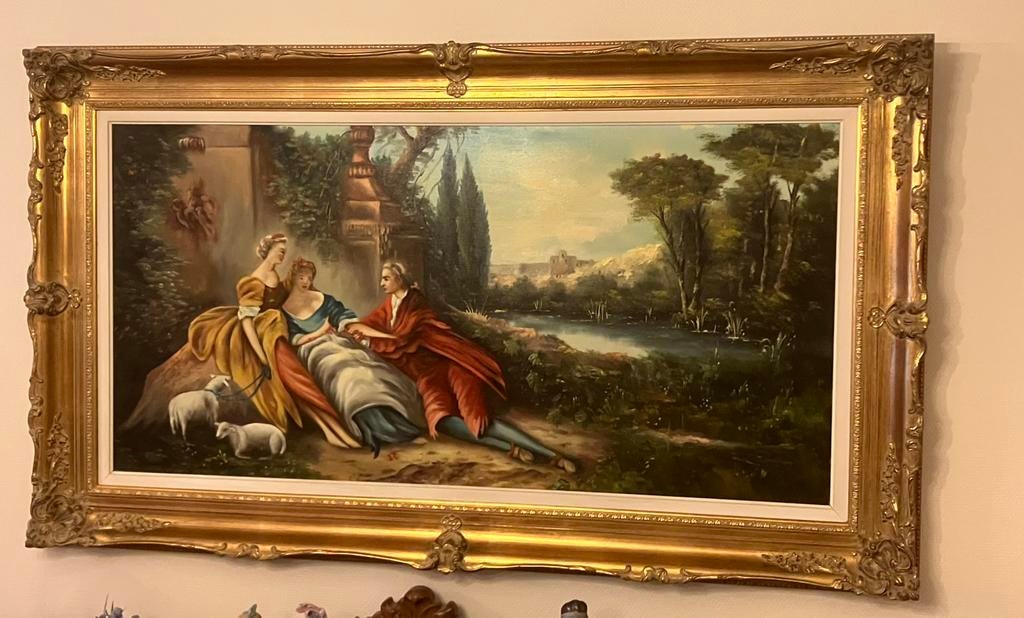 Grand tableau signé Drees, Antiquités & Art, Art | Peinture | Classique, Enlèvement