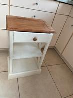 Élégante table d’appoint Beltima, bois blanc grande qualité, Enlèvement, Comme neuf, Bois