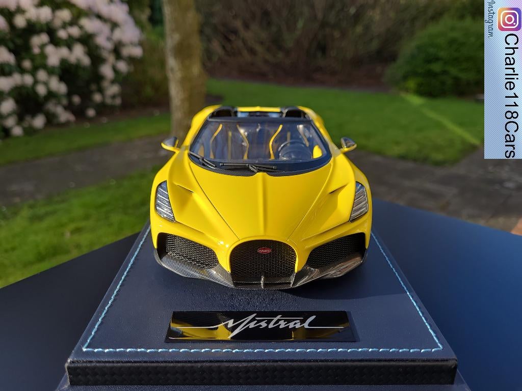 MR Collection 1/18 Bugatti W16 Mistral, Hobby en Vrije tijd, Ophalen of Verzenden, Nieuw