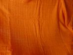 Oranje overgordijnen  2 panden +/- 285 x 160cm, Maison & Meubles, Ameublement | Rideaux & Stores à lamelles, 200 cm ou plus, Autres couleurs