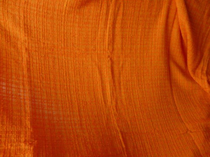 Oranje overgordijnen  2 panden +/- 285 x 160cm, Maison & Meubles, Ameublement | Rideaux & Stores à lamelles, Utilisé, 150 à 200 cm