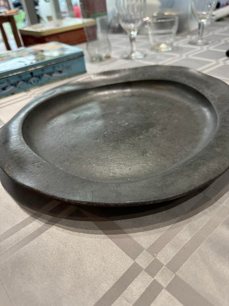 Tinnen schotel, Antiek en Kunst, Ophalen