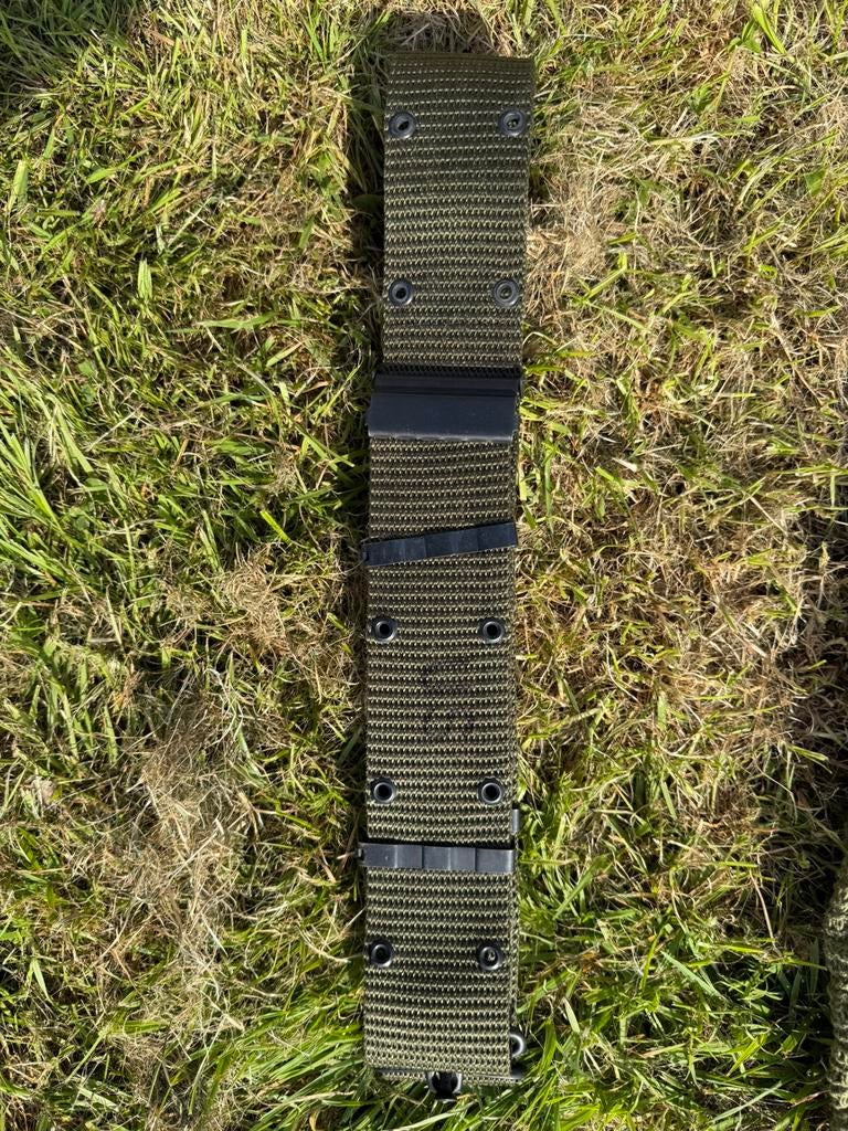 Militaire riem koppelriem US- belt, Ophalen, Gebruikt