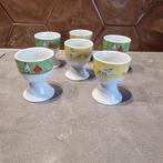 6 eierdopjes kipjes en schaapjes, Enlèvement ou Envoi, Neuf