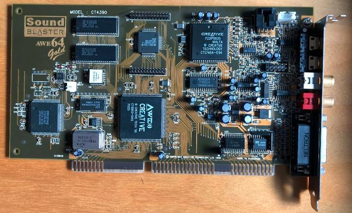 Sound Blaster AWE64 GOLD de Creative Labs (CT4390) (ISA), Informatique & Logiciels, Cartes son, Neuf, Interne, Enlèvement