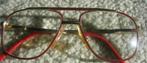 Lunettes rouges et dorées/Optiline France, Enlèvement ou Envoi, Comme neuf, Rouge, Lunettes