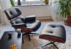 Lounge Chair XL met Ottoman Walnoot of Palissander, Huis en Inrichting, Fauteuils, Verzenden, Minder dan 75 cm, Nieuw, 50 tot 75 cm