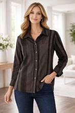 Chemisier extensible – Taille 38 – Marque Cassis, Maat 38/40 (M), Cassis Collection, Bruin, Ophalen of Verzenden