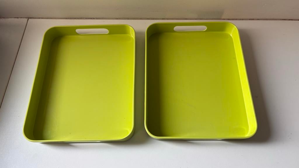 Dienbladen - 2st, Ophalen of Verzenden, Zo goed als nieuw