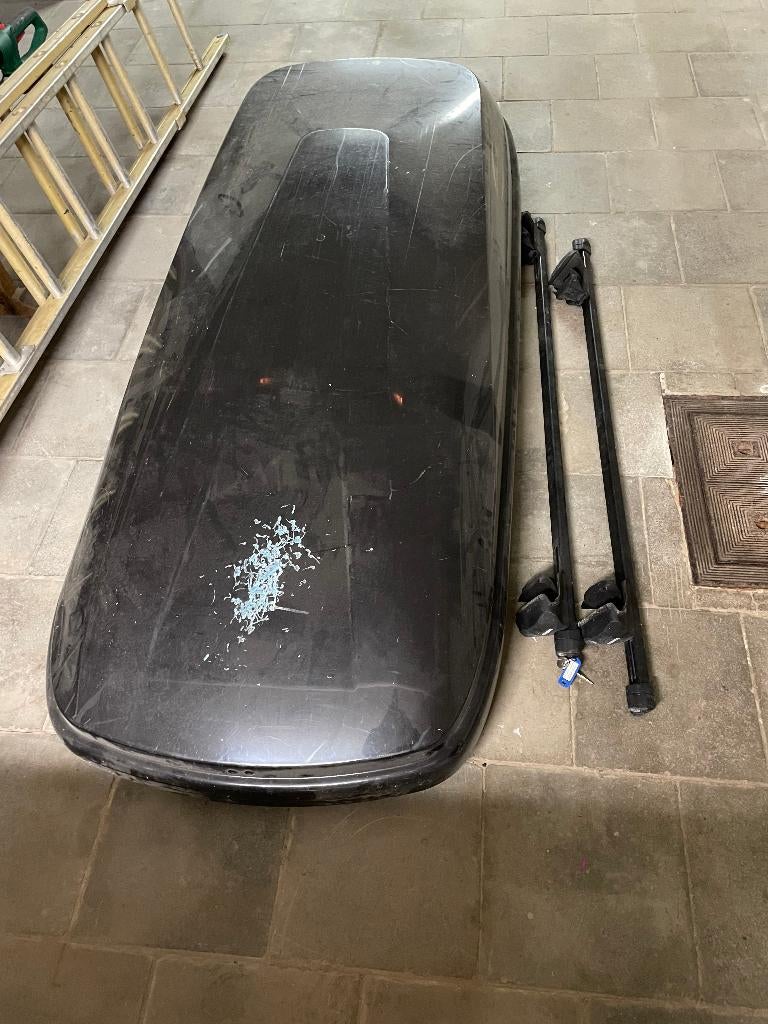 coffre de toit noir BERMUDE + barres avec clés, Autos : Pièces & Accessoires, Enlèvement, Utilisé