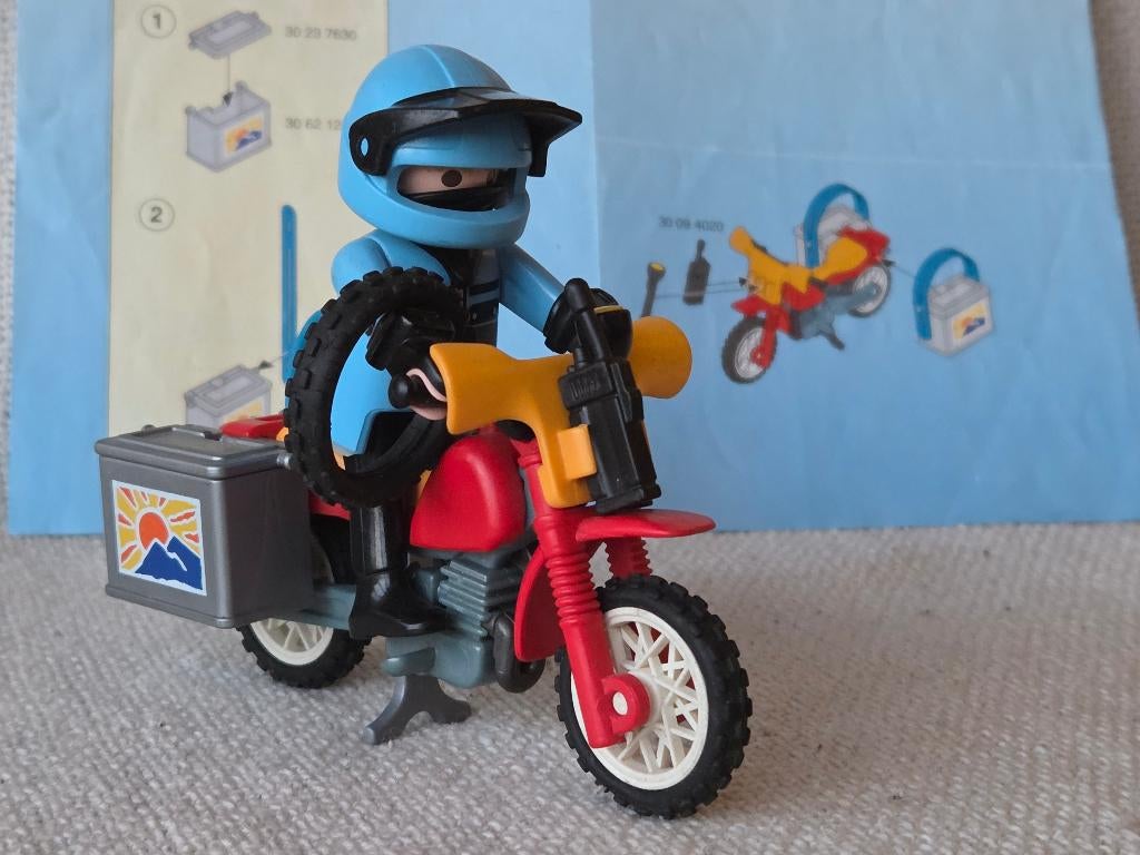 Playmobil Motorrijder met Bagage (3222), Ophalen of Verzenden, Gebruikt, Complete set