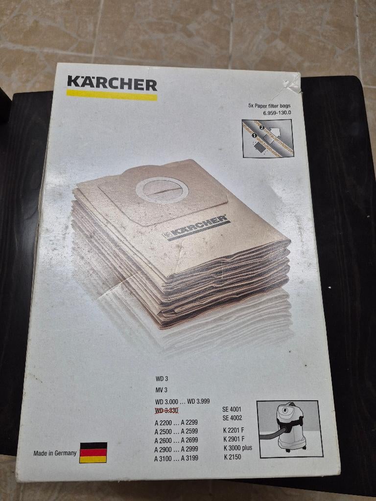 Karcher stofzuigerzakken, Ophalen, Nieuw, Stofzuiger