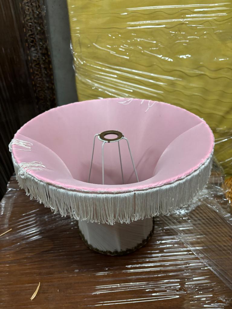 Abat jour vintage, Maison & Meubles, Lampes | Abat-jour, Enlèvement, Comme neuf, Blanc