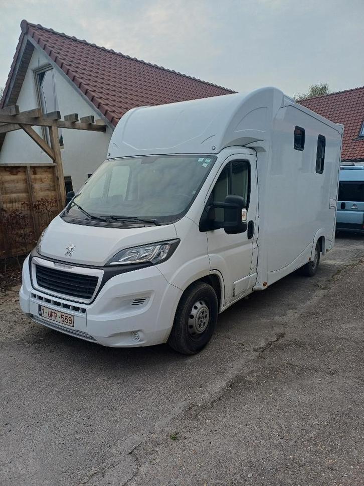 Paardencamionette, Animaux & Accessoires, Chevaux & Poneys | Semi-remorques & Remorques, Comme neuf, Remorque 2 chevaux, Autres matériaux