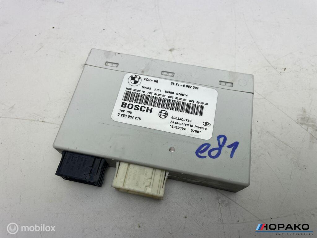 PDC module BMW 1 serie e81 e82 e87 e88 | 66216982394, Auto-onderdelen, Elektronica en Kabels, Gebruikt, Ophalen of Verzenden