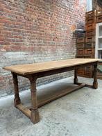 Antieke massief eiken kloostertafel – 220 cm, Ophalen