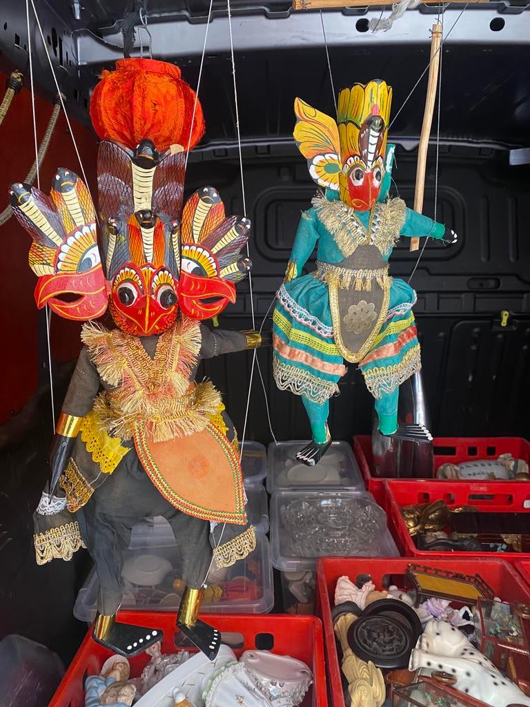 2 trekpoppen, Verzenden, Gebruikt, Overige typen