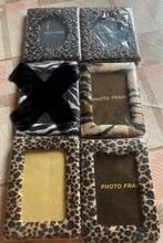 5x pluche fotolijstjes,3 verschillende 18/14 cm, Enlèvement ou Envoi, Comme neuf