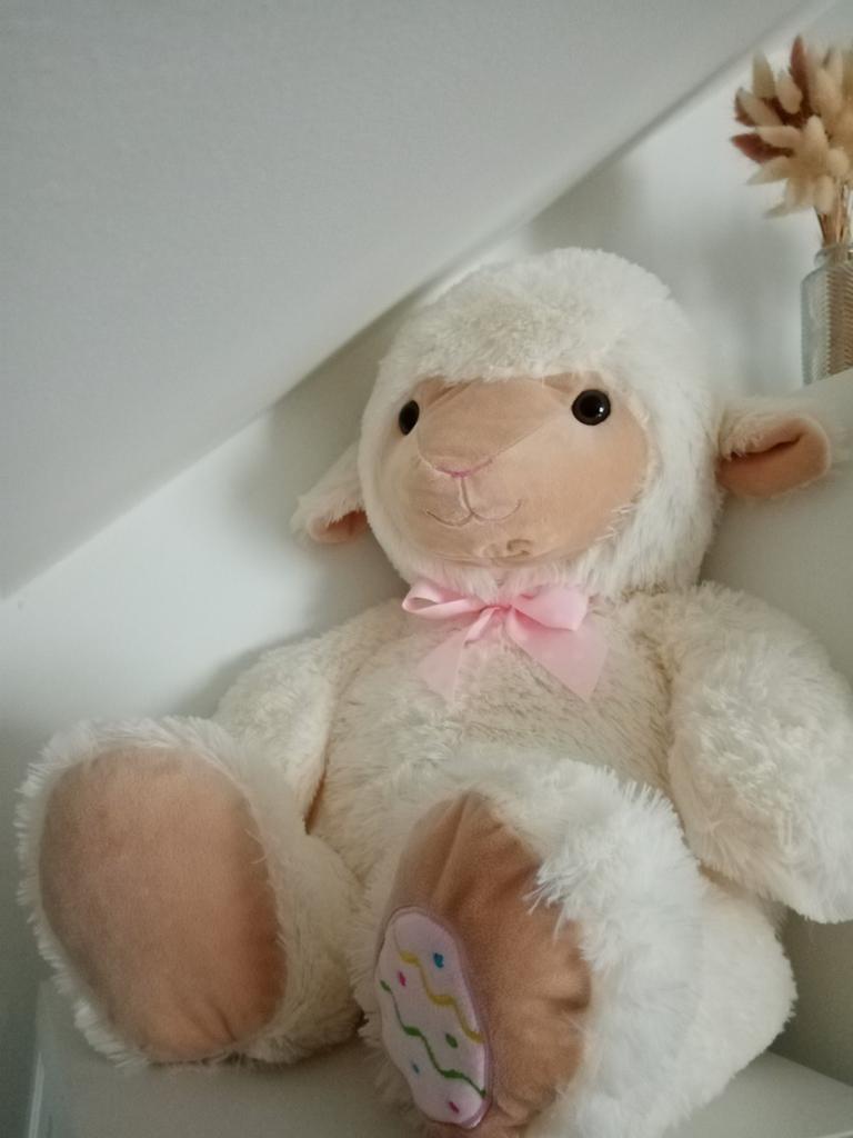 Grote schaapknuffel, Overige karakters, Autres marques, Blanc, Comme neuf