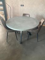 Table Ronde en Béton Ciré – Style Industriel, Enlèvement