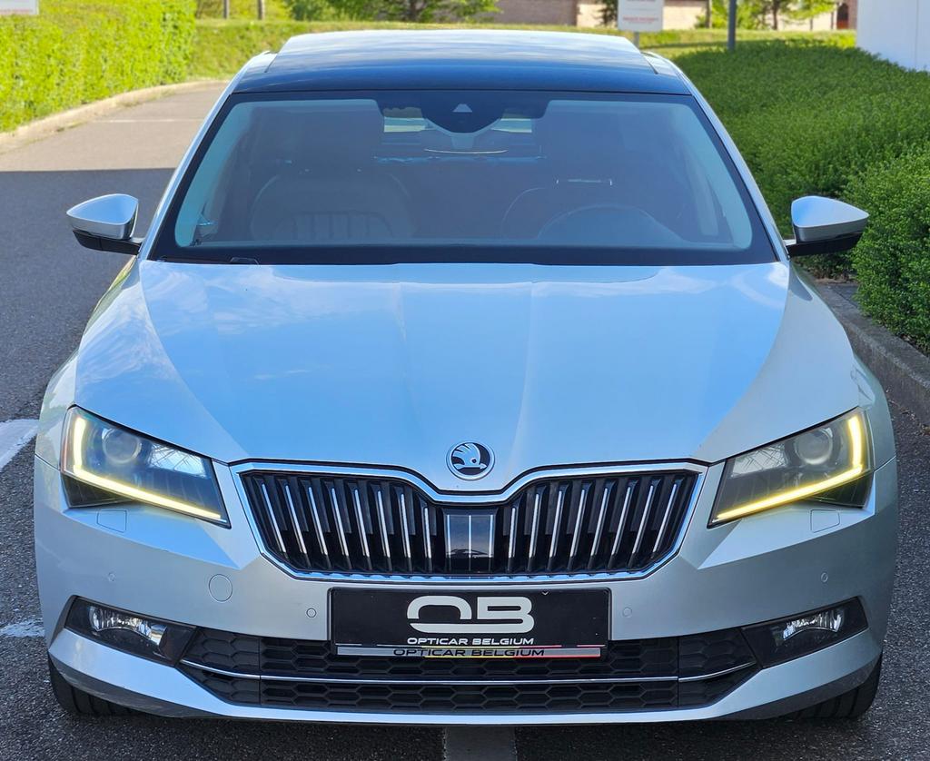 *** Skoda - Superb - 2.0 Tdi - Full - Export ***, Autos, Skoda, Cuir, Argent ou Gris, Achat, Entreprise