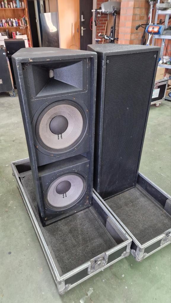 JBL 4894 set, 90 graden hoorns + flightcases, Audio, Tv en Foto, Ophalen, JBL