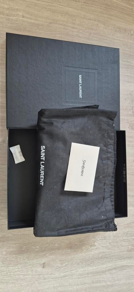 Enveloppe YSL, Zwart, Zo goed als nieuw, Leder, Ophalen