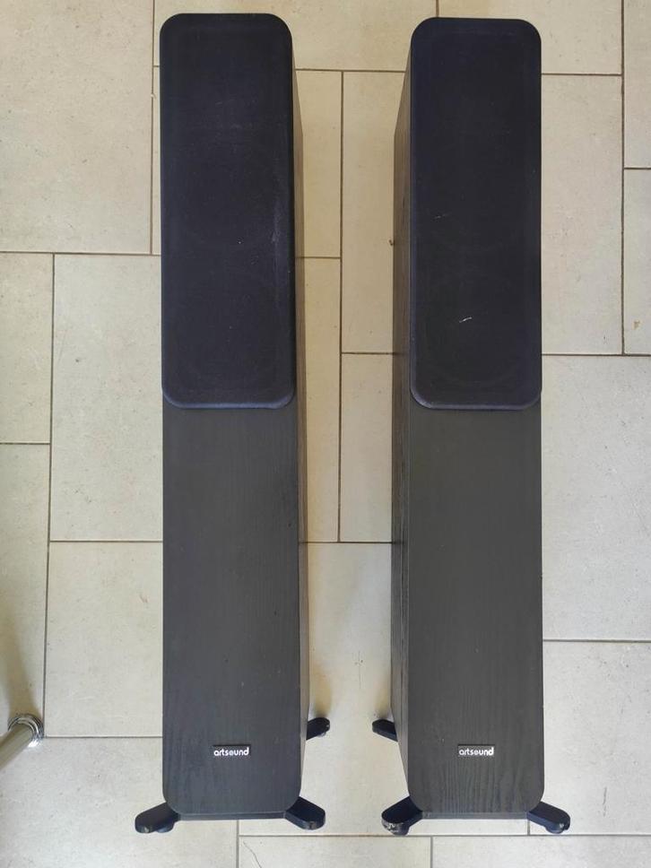 Artsound AS5002 luidsprekers, Audio, Tv en Foto, Luidsprekerboxen, Gebruikt, Front, Rear of Stereo speakers, 120 watt of meer