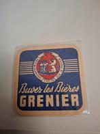 Oud bierviltje grenier charleroi, Verzamelen, Biermerken, Ophalen of Verzenden