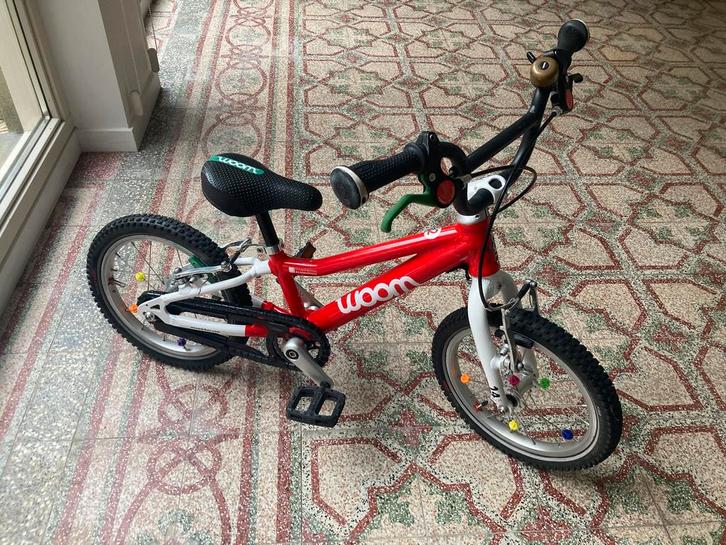 Woom 2 rood 14 inch, Fietsen en Brommers, Fietsen | Kinderfietsjes, Gebruikt, Minder dan 16 inch, Ophalen