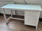 Houten bureau met glas, Ophalen, Gebruikt, Bureau