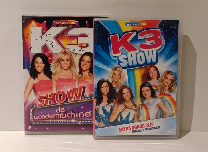 Set v 2 K3‑shows dvd mooie staat Studio 100 muziek dans zing, CD & DVD, DVD | Enfants & Jeunesse, Comme neuf, TV fiction, Tous les âges