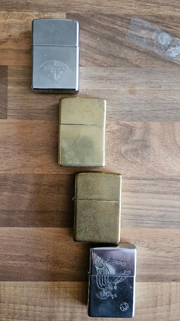 ZIPPO lot de 4, Collections, Enlèvement, Utilisé, Briquet