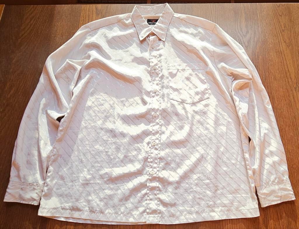 GIORGIO ARMANI overhemd Maat XL, Kleding | Heren, Overhemden, Wit, Ophalen of Verzenden, GIORGIO ARMANI, Gedragen