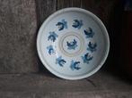 Prachtige antieke aardewerken diepe schaal florale decor, Antiek en Kunst, Ophalen of Verzenden