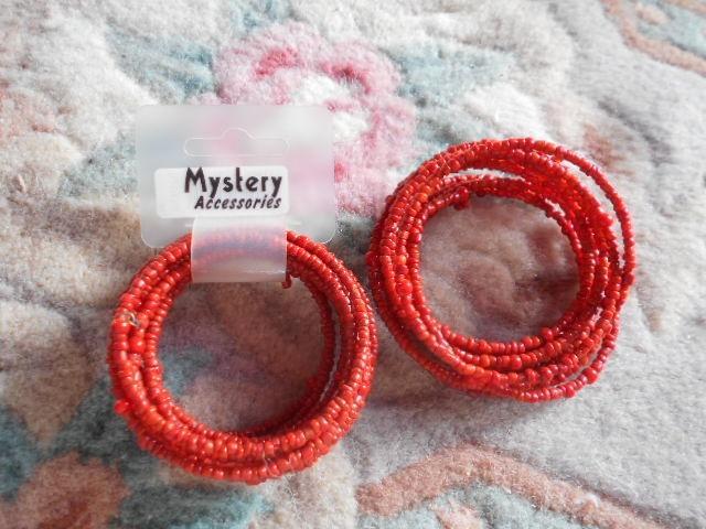 fantasie juwelen 1 €, alles nieuw, oorstekers ketting enz, Handtassen en Accessoires, Kettingen, Nieuw, Kunststof, Rood, Met strass